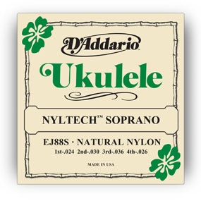 DAddario EJ88S Nyltech Soprano Ukulele Strings (24-26)