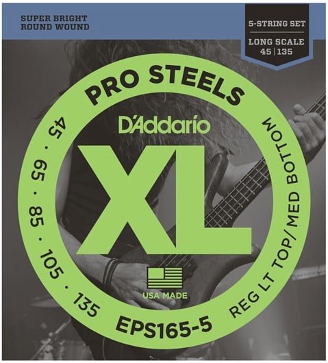 DAddario EPS165-5 Bass Pro Steels (45-135)