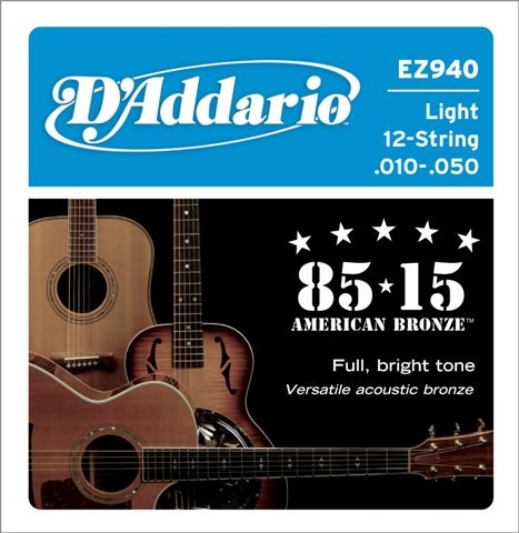 DAddario EZ940 Great American Bronze 85/15 12 String (10-50)
