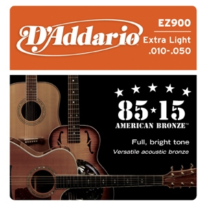 DAddario EZ900 Great American Bronze 85/15 Extra Light (10-50)