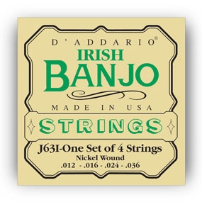 DAddario J63I Nickel Wound Tenor Banjo Strings (12-36)
