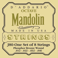 DAddario J80 Octave Mandolin Phosphor Bronze (12-46)