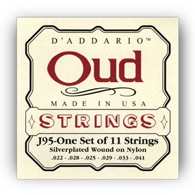 DAddario J95 Oud/11-String Silver on Nylon Strings (22-41)