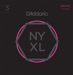 D'Addario NYXL0942-3P Nickel Wound Electric, Regular Light, 9-42, 3 Pack