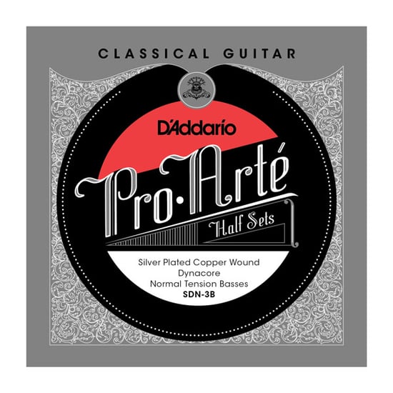 D'Addario SDX-3B Pro-Arte Dynacore Silver Plated Copper Bass Half Set (Extra Hard)