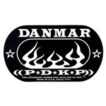 Danmar Double Bass Drum Impact Pad, Flame