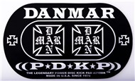 Danmar Double Bass Drum Impact Pad, Iron Cross