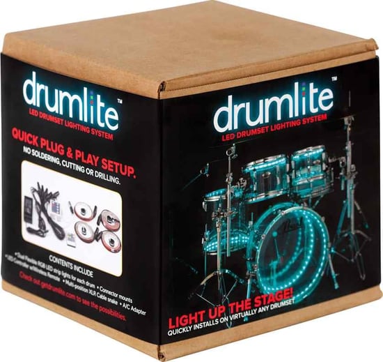 DrumLite Dual LED Lighting Kit for Acoustic Drum Sets - DL-K2S
