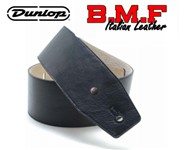 Dunlop BMF Italian Leather Strap (2.5 Inch, Triple Black)