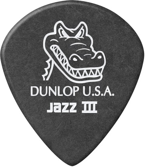 Dunlop 571P Gator Grip Jazz III Pick, 1.40mm, 6 Player Pack