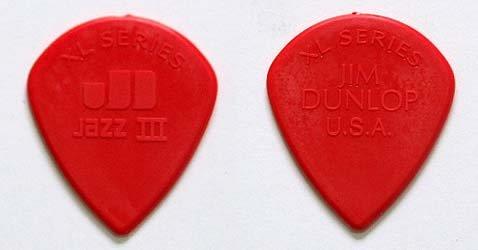 Dunlop 47RXLN Nylon Jazz III XL Picks, Red, 24 Pack