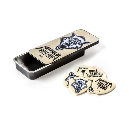 Dunlop PH122T Hetfield White Fang Flow Pick, 1mm, 6 Pick Tin