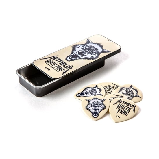 Dunlop PH122T Hetfield White Fang Flow Pick, 1.14mm, 6 Pick Tin