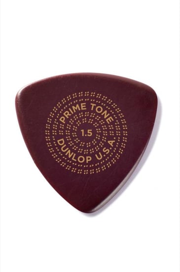 Dunlop PrimeTone Sculpted & Hand Finished Plectrum 3 Pack (1.5mm Triangle with Print)