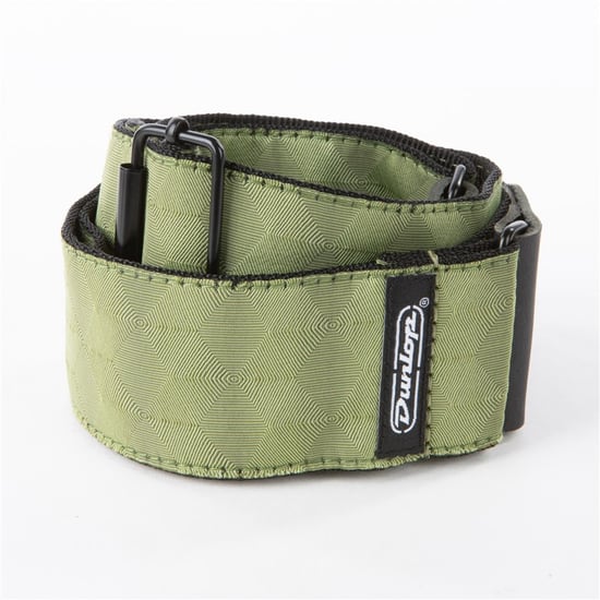 Dunlop D67 Jaquard Strap, Hexagon Echo Olive