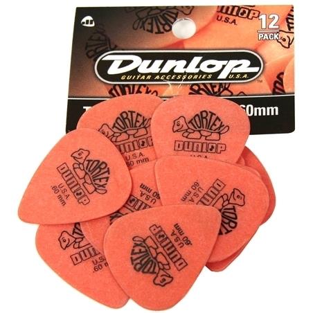 Dunlop Tortex Standard Plectrum 12 Pack (.60 mm)