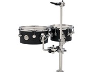 DW Design Series Concert Tom Set, 8in,10in, Black Satin Lacquer