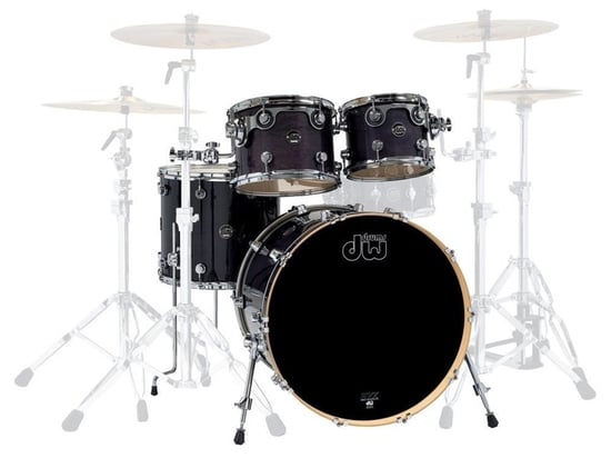 DW Performance Series 4 Piece Shell Pack 22in, Ebony Stain