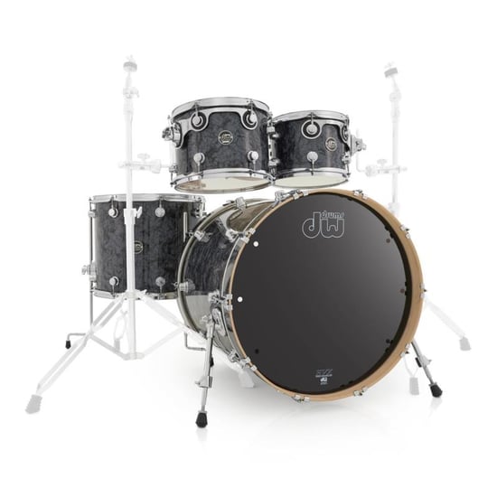 DW Performance Series 4 Piece Shell Pack 22in, Black Diamond