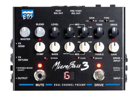 EBS MicroBass 3 Dual Channel Preamp