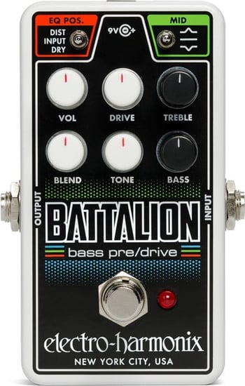 Electro-Harmonix Nano Battalion Bass Preamp Overdrive Pedal