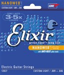 Elixir Nanoweb Electric Guitar Custom Light (9-46)  (E12027)