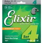 Elixir E14677 Nanoweb Stainless Steel Bass 4 String Light/Medium (45-105)