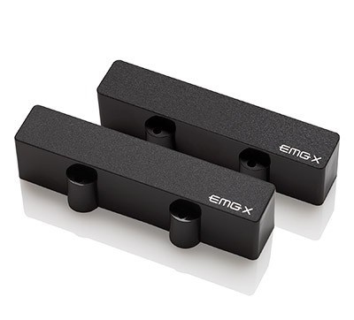 EMG JX-SET Jazz Style Active Pickup Set, Black