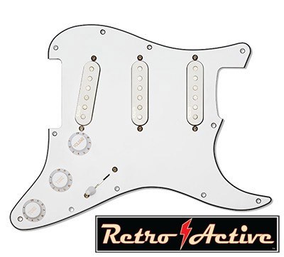 EMG RA-2-PRO Crossroads Loaded Pickguard Pickup Set, White