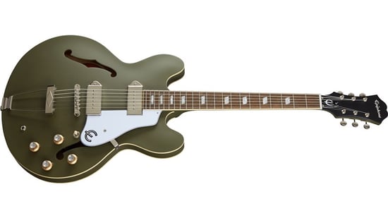 Epiphone Casino Worn, Worn Olive Drab