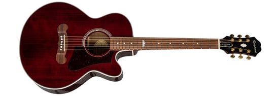 Epiphone EJ-200SCE Coupe, Wine Red