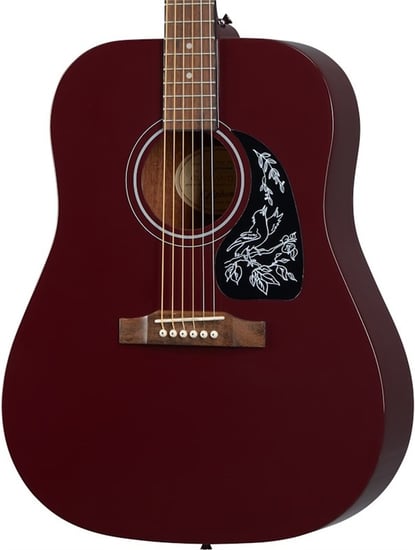 Epiphone Starling Square Shoulder Acoustic, Wine Red