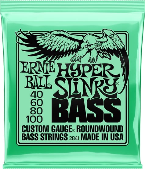 Ernie Ball 2841 Hyper Slinky Nickel Wound Bass, 40-100