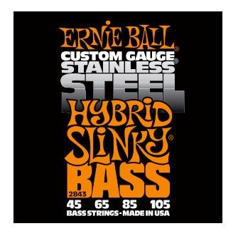 Ernie Ball 2843 Stainless Steel Hybrid Slinky Bass (45-105)
