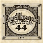 Ernie Ball 1444 Earthwood 80/20 Bronze Acoustic Single String, 44