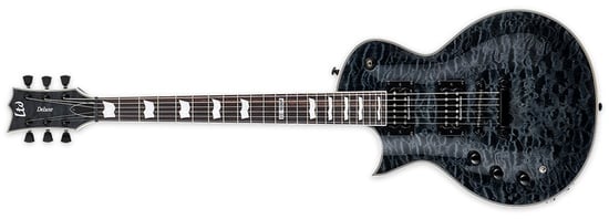 ESP LTD EC-1000 Piezo, Quilt Maple, See Thru-Black, Left Handed