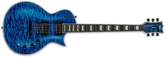 ESP LTD EC-1000 Piezo, See Thru Blue