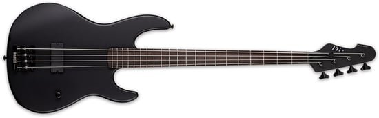 ESP LTD AP-4 Black Metal Bass, Black Satin