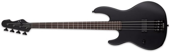 ESP LTD AP-4 Black Metal Bass, Black Satin, Left Handed