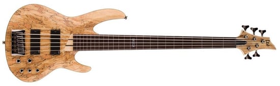 ESP LTD B-205SM-FL Fretless Bass, Spalted Maple, Natural Satin