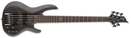 ESP LTD B-205SM Bass, Spalted Maple, 5 String, See-Thru Black Satin