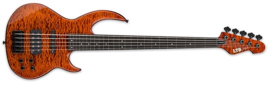 ESP LTD BB-1005QM Bunny Brunel Signature Bass (Burnt Orange)
