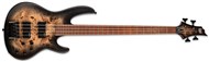 ESP LTD D-4 Bass, Black Natural Burst Satin