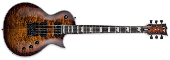 ESP LTD EC-1000ET QM, Evertune, See-Thru Brown Sunburst