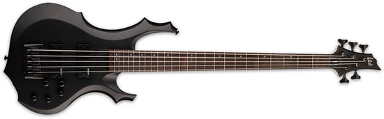 ESP LTD F-205 5 String Bass, Black Satin
