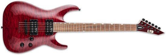 ESP LTD MH-200QM NT, See-Thru Black Cherry