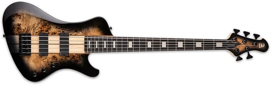 ESP LTD Stream-1005 Bass, 5 String, Black Natural Burst