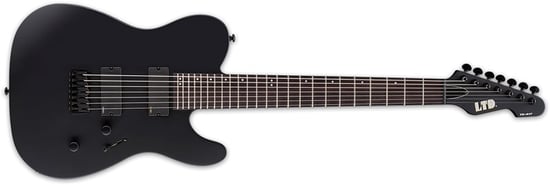 ESP LTD TE-417, 7 String, Black Satin