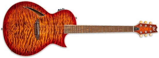 ESP LTD TL-6 Thinline Electro Acoustic, Tiger Eye Burst