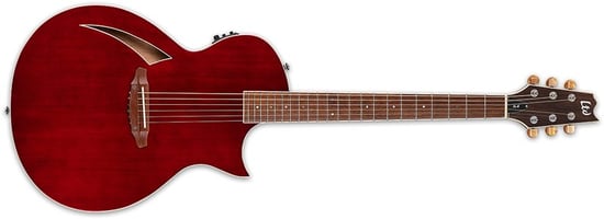 ESP LTD TL-6 Thinline Electro Acoustic, Wine Red